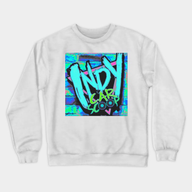 The Indycar Scoop Blue Ice Logo Crewneck Sweatshirt by The Indycar Scoop